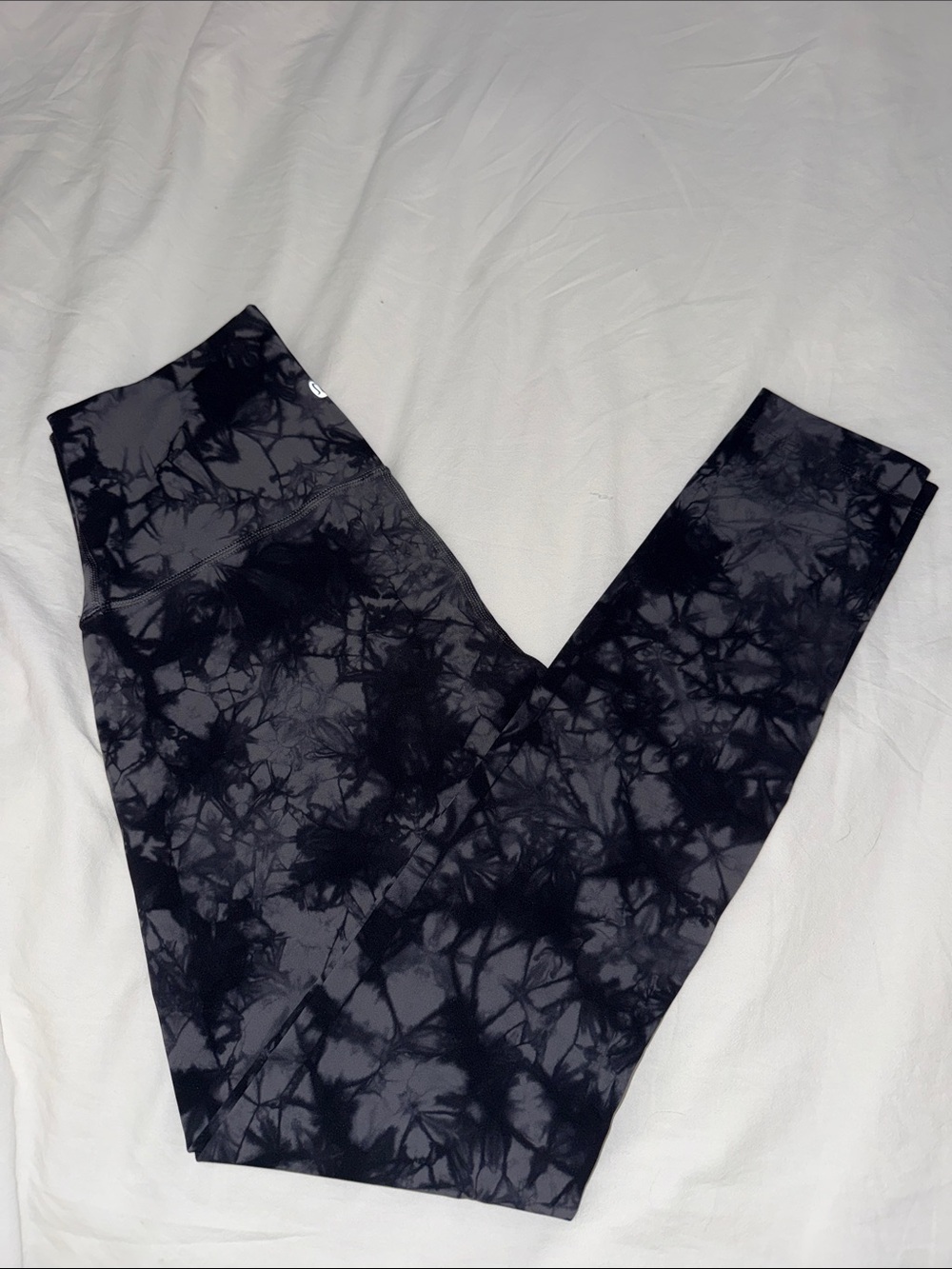 lululemon athletica Black & Charcoal Tie-Dye Leggings